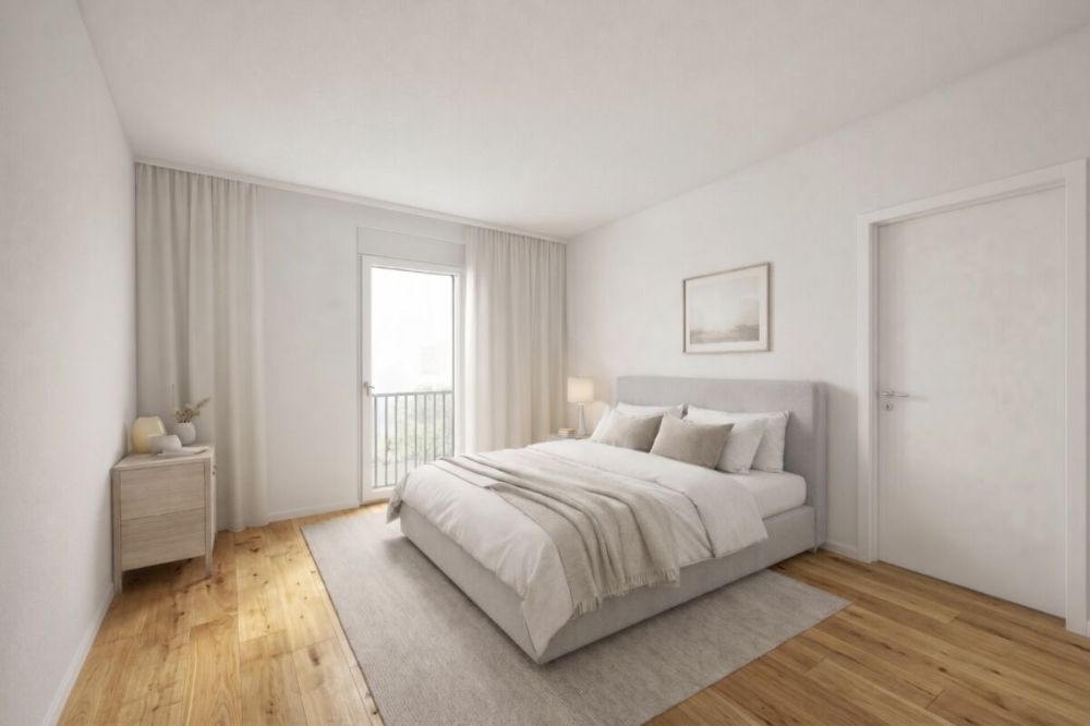 Dachwohnung  mit Loftgefühl und Weitblick Richtung See! - Visualisierung Schlafzimmer