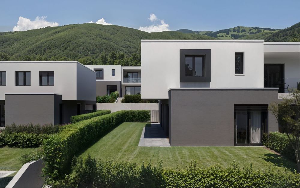 Neues Zweifamilienhaus mit exklusivem Garten in Bedano -  Bild 12
