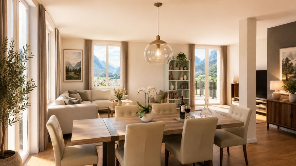 4.5-Zimmer Ferienwohnung Nr. 17 im Neubau-Mehrfamilienhaus Schönbühl 360° in Wilderswil -  Bild 9