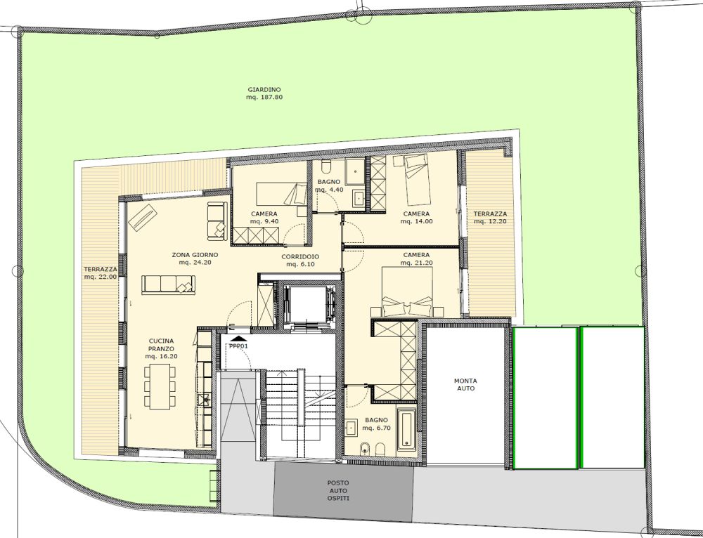 CANOBBIO - MODERNES 4.5-ZIMMER-WOHNUNG MIT GARTEN ZUM VERKAUF -  Bild 12