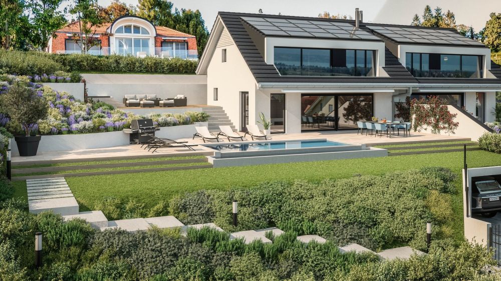 Villa moderne de 4.5 pièces à Trélex avec vue magnifique - Bild 2
