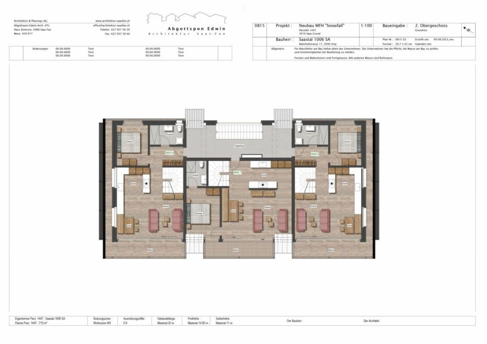 Snowfall Zen Lauinen Saas-Grund Neubau 2026 mit dem E-Skibus ohne Umsteigen zum Alpinexpress. Sichern Sie sich die letzte 4.5 Attikawohnung mit freier Sicht auf die Mischabelgruppe. Reserviert. - Bild 4