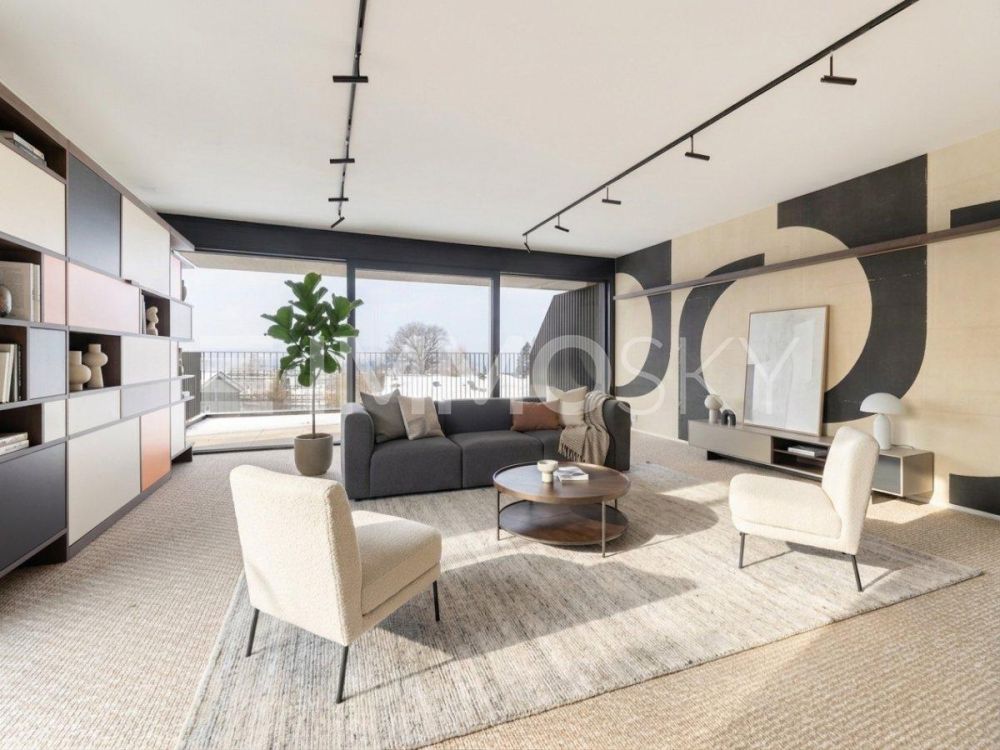 Einmalige Attikaresidenz mit faszinierender Aussicht - Pure Eleganz im Wohnbereich für den täglichen Genuss