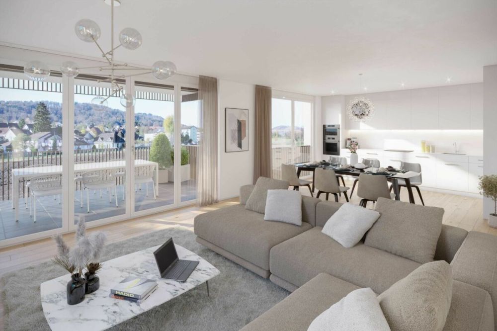 Ihr Rückzugsort am Feldrand: Komfortable 3.5-Zimmer-Wohnung mit Garten - Bild 3