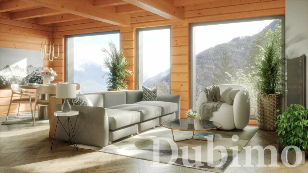 Chalet Plan Bochy, Mayens de Saxon - Chalet A - Chalet S - Séjour