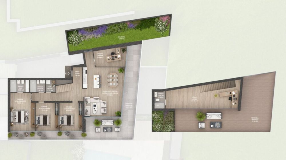 Porta al Paradiso - Locarno Monti - 6.5-Zimmer-Maisonettewohnung 2. OG / Attika (W12) -  Bild 11