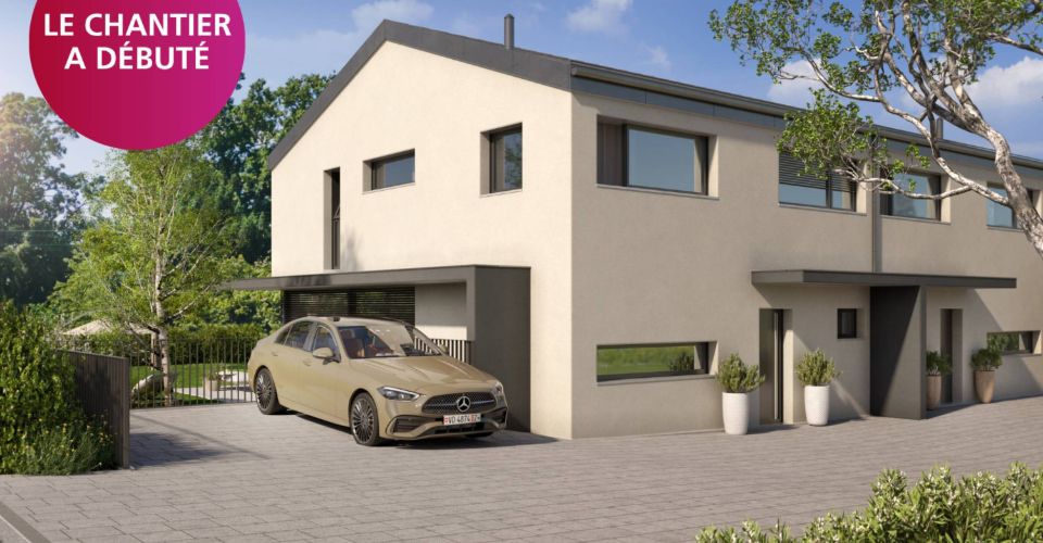 Projet de deux villas jumelles à deux pas du Léman VILLA B - Maison jumelée 5.5 pièces - image - 1