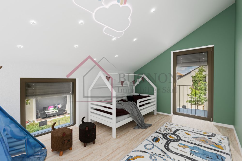 Villa neuve d'exception à Gletterens (lot C) - Chambre