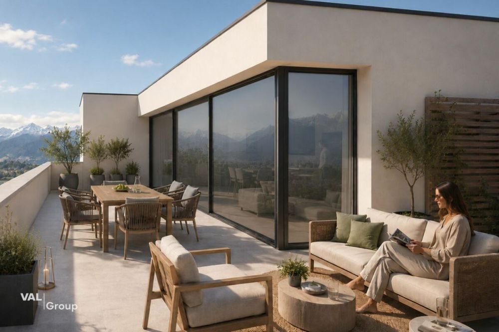 Splendide attique, avec deux belles terrasses et jardin privatif au rez -  Bild 1