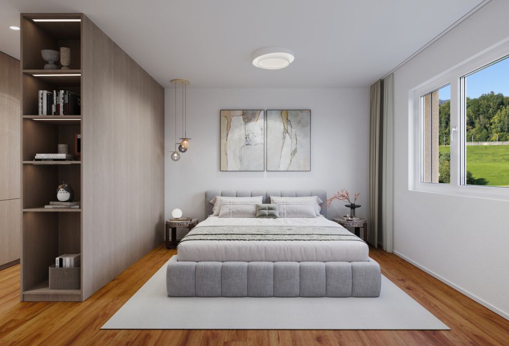 4.5 Zimmer-Wohnung (D) im 1.OG, mit 144 m2 Netto WF und 29.5m2 Balkon - Zimmer 2