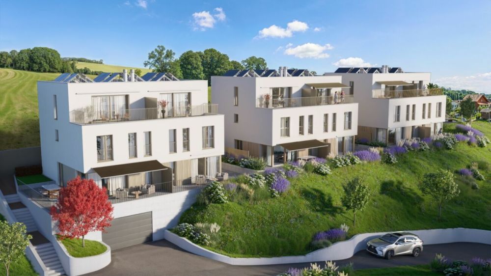 Panoramaview - Neubau 3 Doppeleinfamilienhäuser in Neuenegg - Bild 1