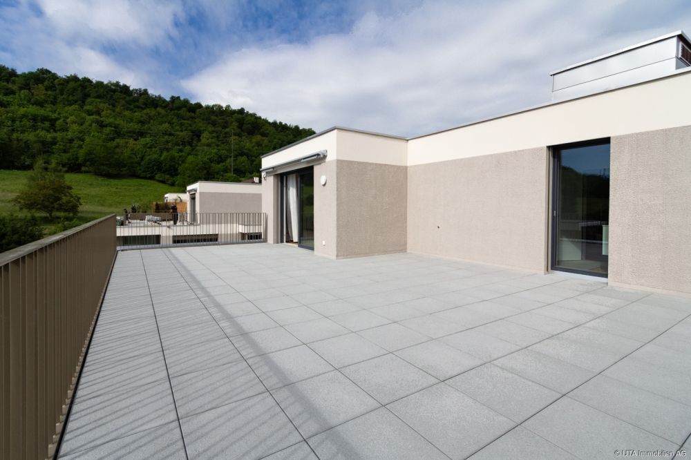 2.5- Zimmer-Neubau-Attikawohnung mit traumhafter Terrasse, sofort bezu - Terrasse - Attikawohnung