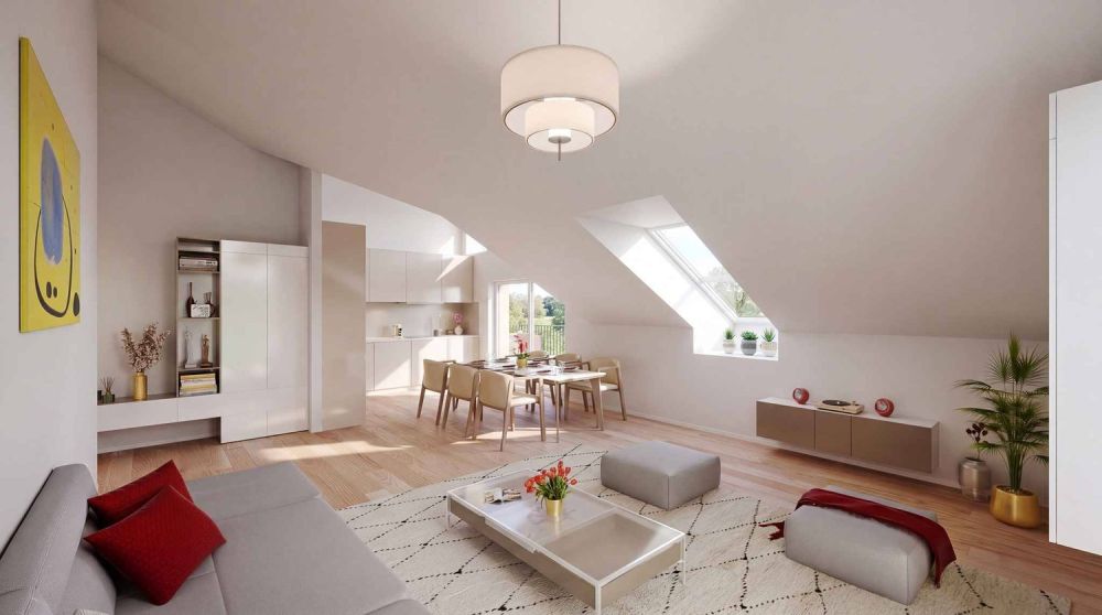 3,5 Zimmer Neubau mit Dachboden und Balkon in Denges -  Bild 3