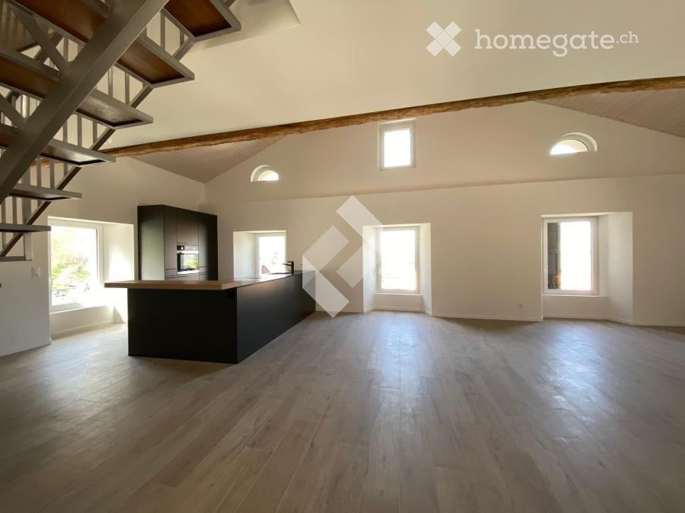 Duplex en attique 4.5 pièces, 148 m² - charpente apparente, vue panoramique — Vionnaz (VS) -  Bild 4