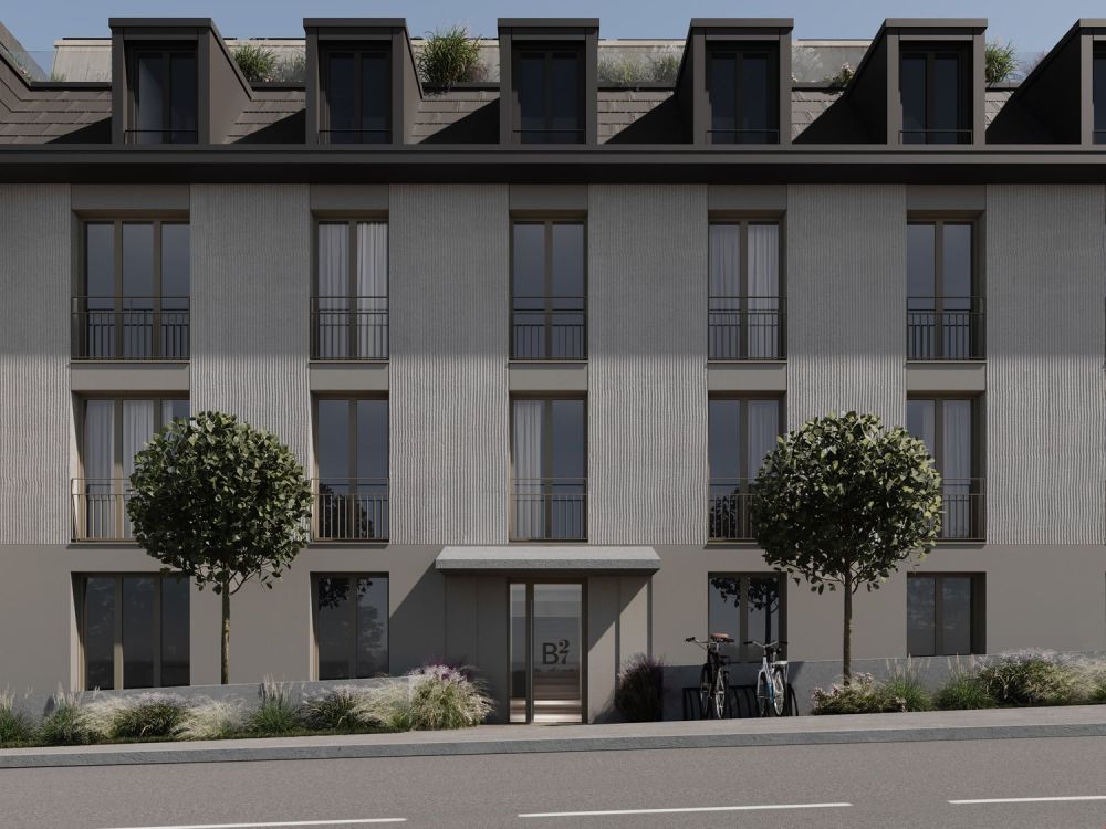 «B27» - Ihr nachhaltiges Domizil mit Stil in Oberuzwil. - «B27» Fassadenansicht