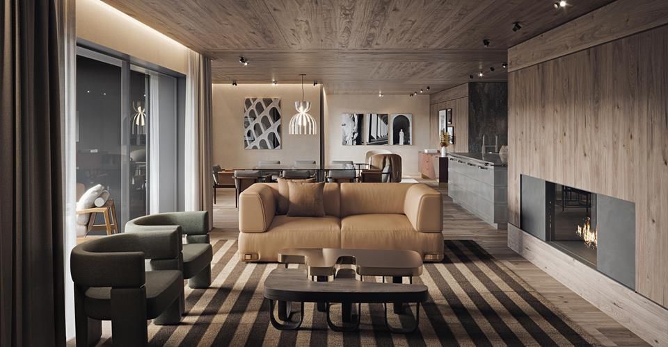 Résidences FENDI – Appartement de luxe au 2ème, exposition ouest (P21) - Appartement 4.5 pièces - image - 9
