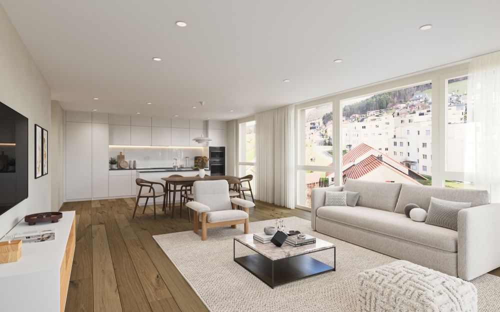 Moderne Terrassenwohnung mit 20.1 m² Sitzplatz im idyllischen Zeihen -  Bild 7
