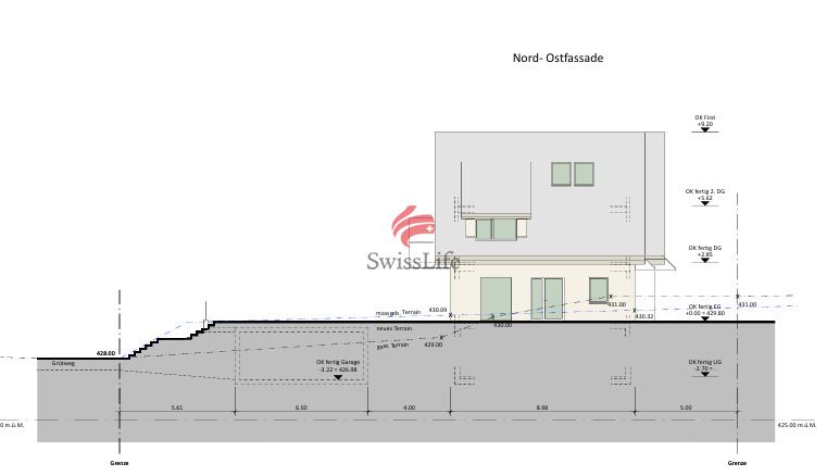 Ihr neues Domizil in der Steueroase.... - Nord-Ost-Fassade