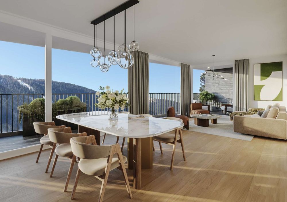 Luxuriöse 4 1/2 Zimmer Neubau Wohnung - Wohnung 102_Wohn- _ Essbereich