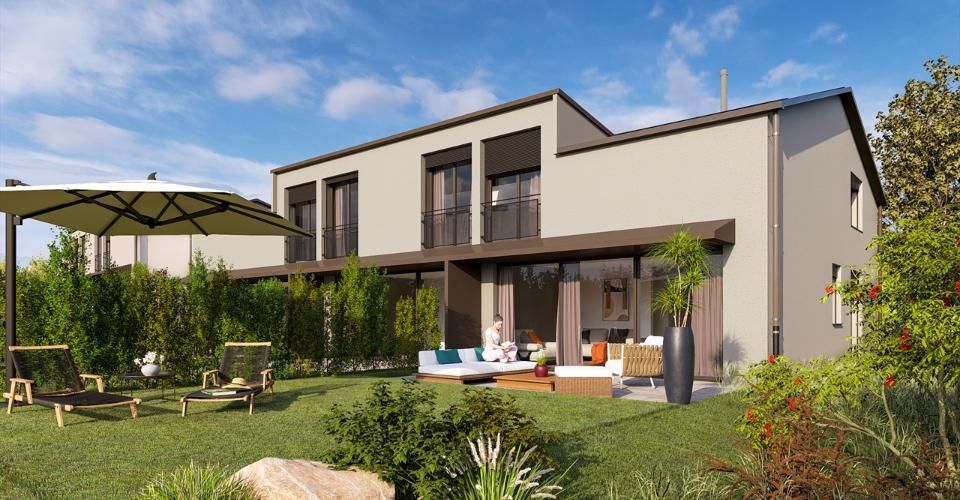 Promotions de 15 villas mitoyennes de 5 et 6 pièces à vendre à Le Mouret - Villa 5 pièces - image - 1