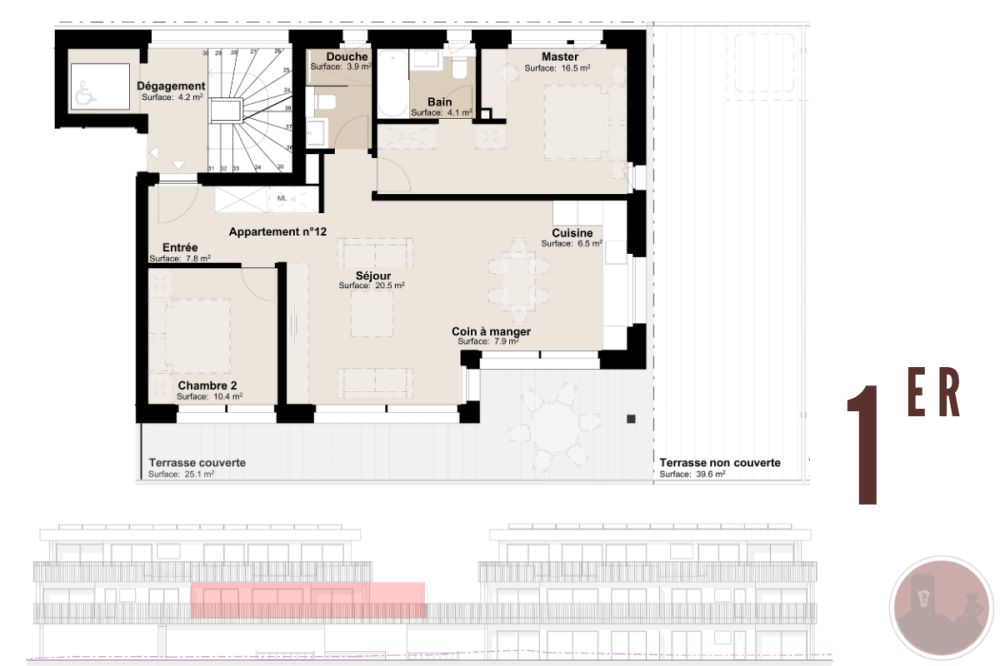 Appartement neuf de 3.5 pièces avec terrasse à Martigny -  Bild 4