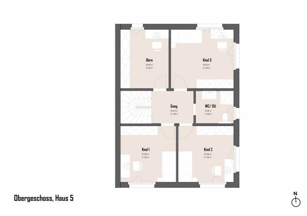 Haus 5 / 7.5 Zimmer Einfamilienhaushälfte am Bach -  Bild 12