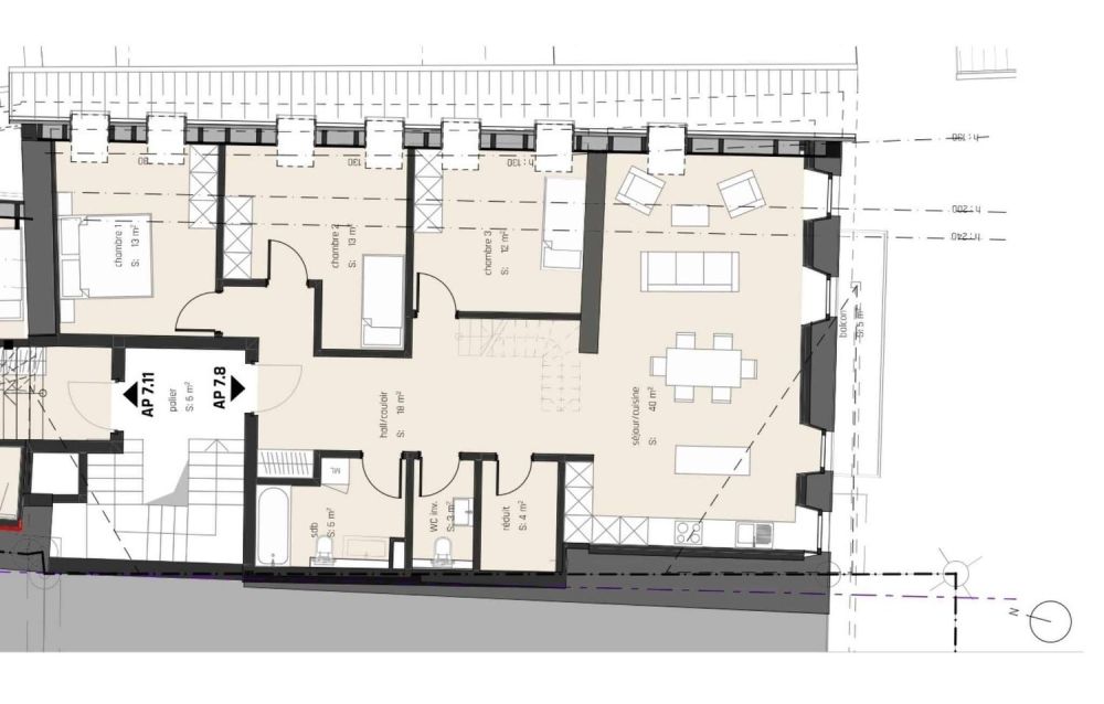 Nouvelle promotion - Le chantier a démarré : duplex de 5.5 pièces avec balcons - Bild 9