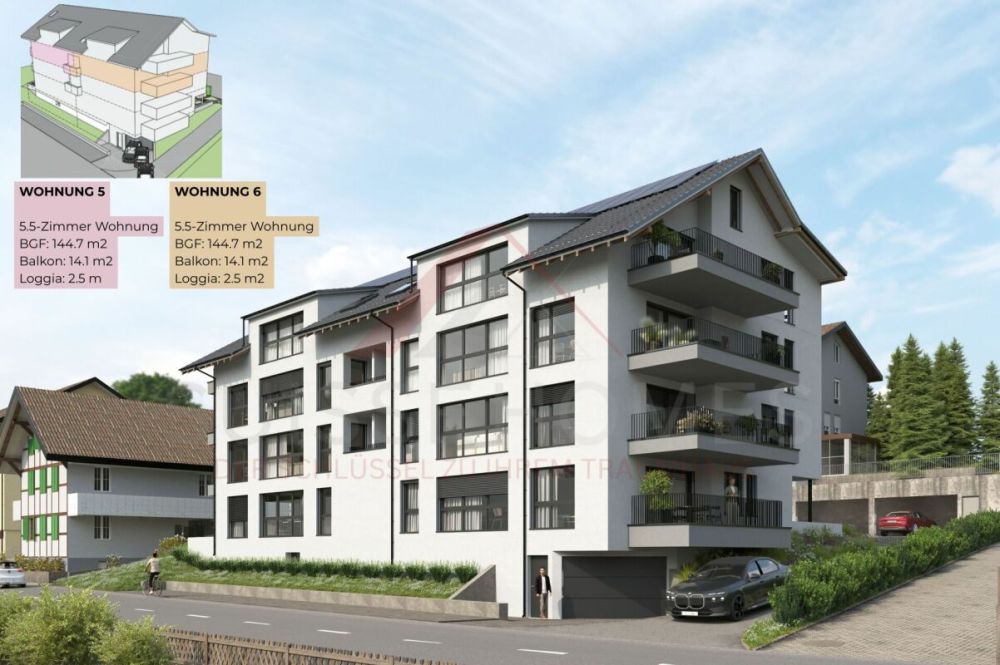 Hochwertiges Wohnen mit Stil & Raum - 5½-Zimmer-Eigentumswohnung «RESIDENCE CENTRO» (2. OG) Süd - Bild 13