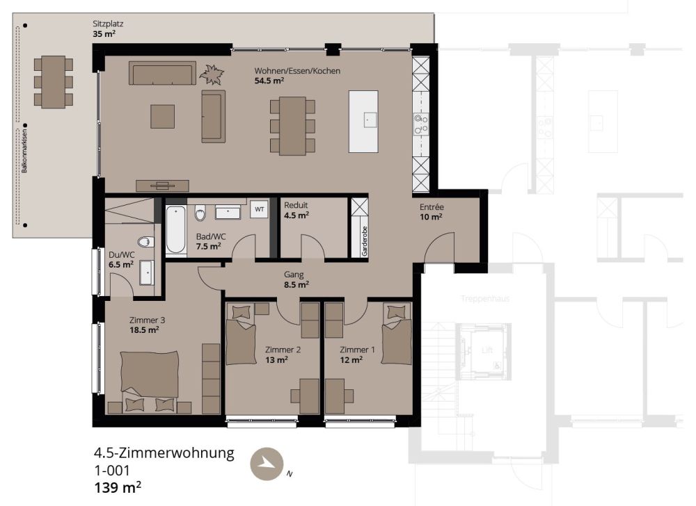 modern, einzigartig, mit Sportplatz und Freibad in unmittelbarer Nähe -  Bild 11
