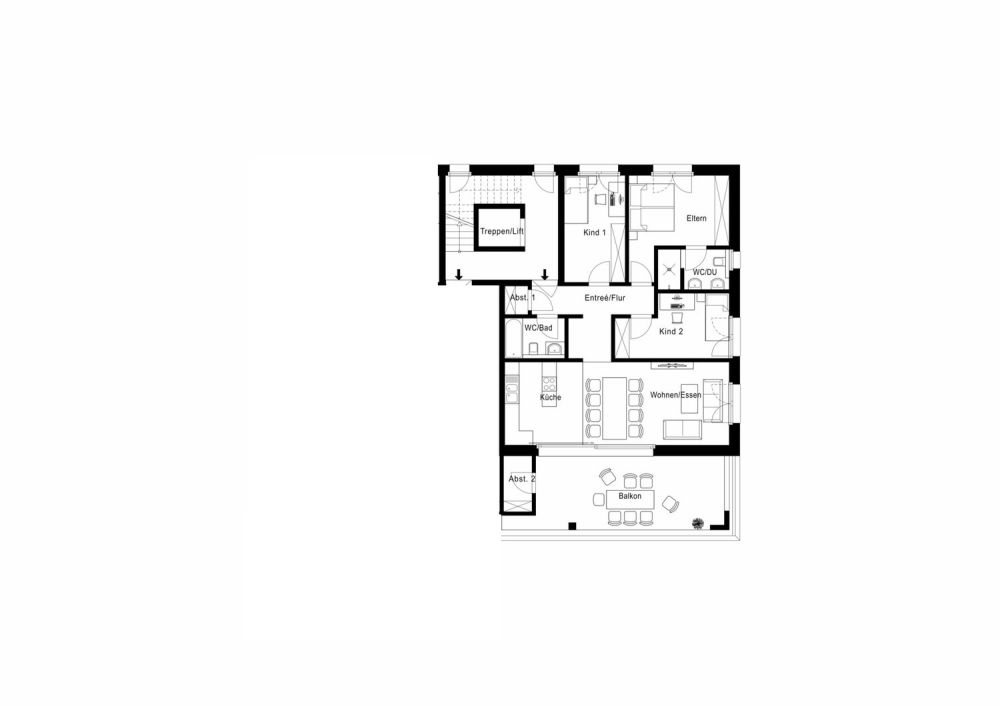 neue 4.5-Zi.-Eigt.-Wohnung - 1. Obergeschoss