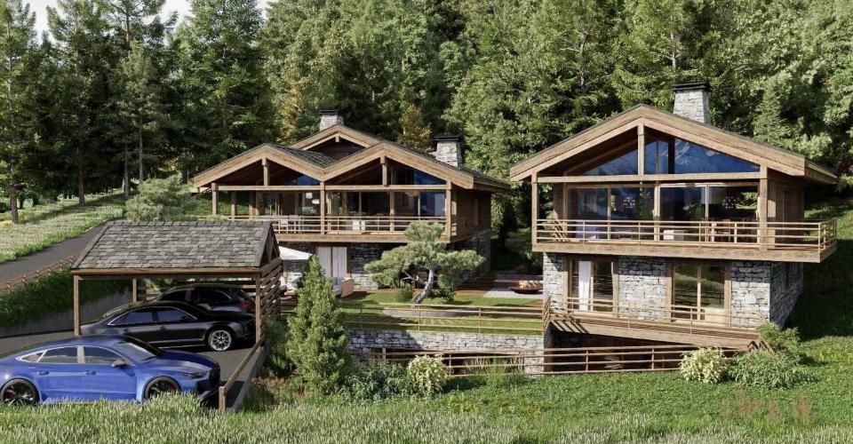 MAGNIFIQUE ET LUXUEUX CHALET A CONSTRUIRE - SKI IN-OUT - Chalet 10 pièces - image - 1