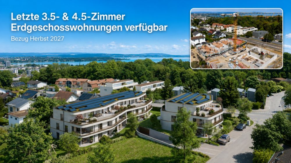 Letzte 3.5- & 4.5-Zimmer Neubauwohnung mit grossem Garten -  Bild 1