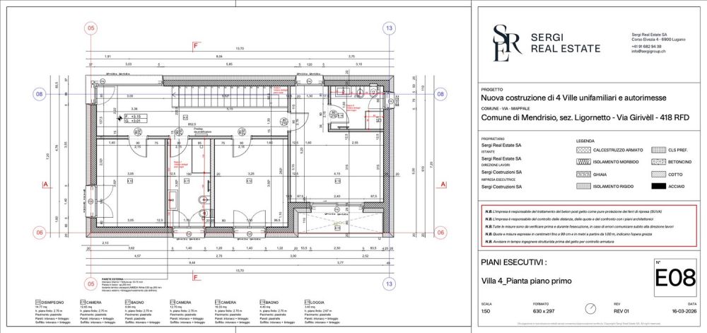 Außergewöhnliche Villa mit großer Wohnfläche und privatem Garten. - piani esecutivi 2