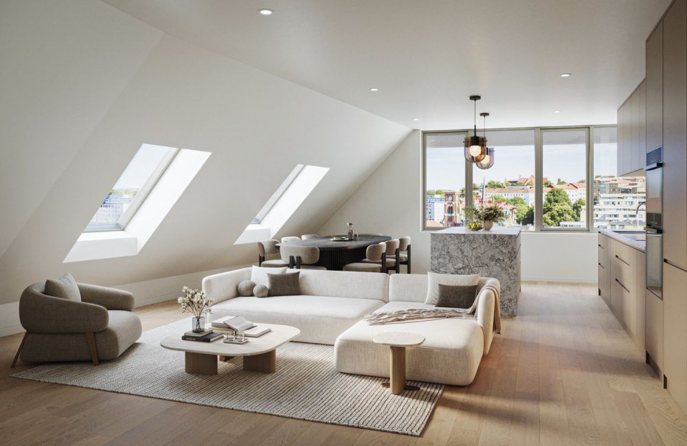 Über den Dächern der Stadt: Stilvolle Topfloor-Wohnung mit Outdoor-Lounge -  Bild 1