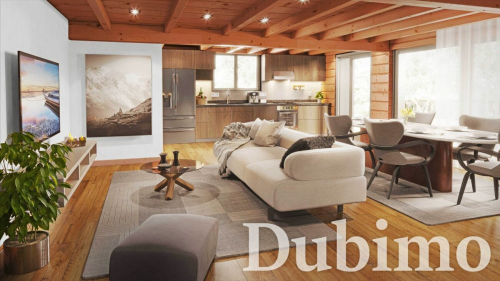 Villas les Ruches, Fully - Villa C - Séjour - variante mixte