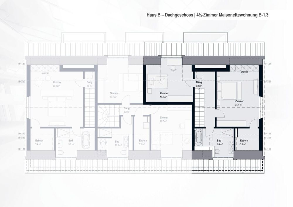 TOP-4,5-Zimmer-Maisonette-Wohnung mit Wintergarten. B-1.3 -  Bild 8