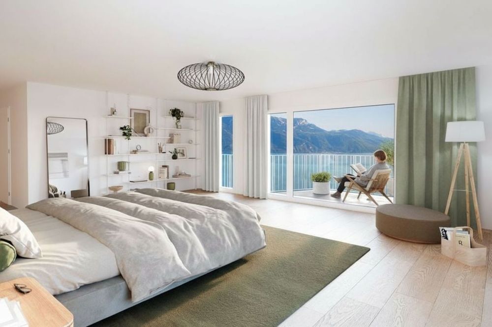 Prestigöses 5.5-Zimmer-Wohnung mit großer Terrasse im Erdgeschoss - Panoramablick auf den See -  Bild 1