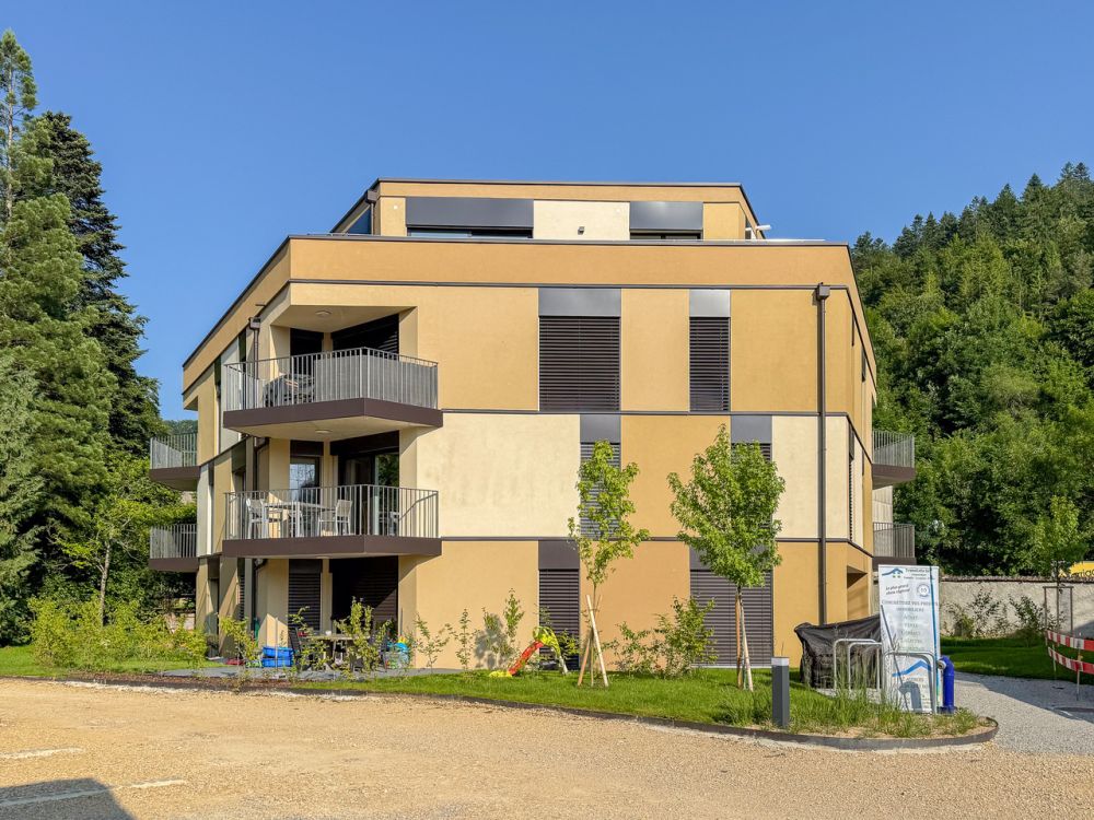 Appt PPE neuf de 4.5 pces avec balcon Campagne Pernod, lot A6 - Vue sur le bâtiment A