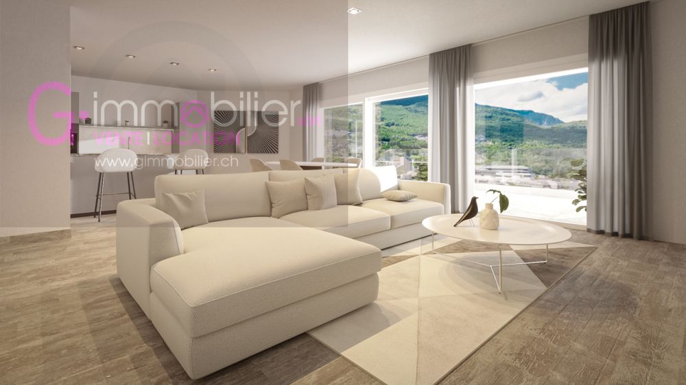 Monthey- nouvelle construction - 4.5 pièces de 121m2 au 2ème étage - Bild 1