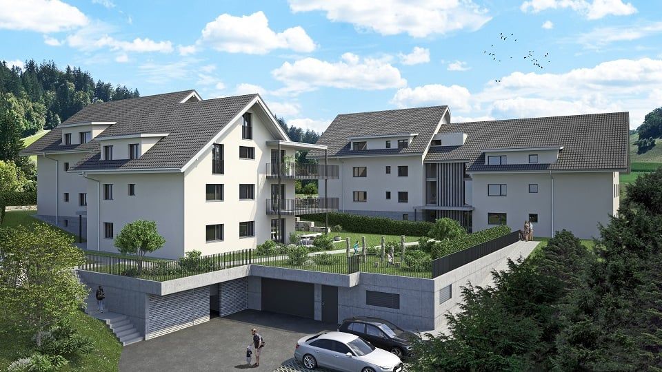 3.5-Zimmerwohnung OG mit sonnigem, gedecktem  Balkon im Rodacher -  Bild 2