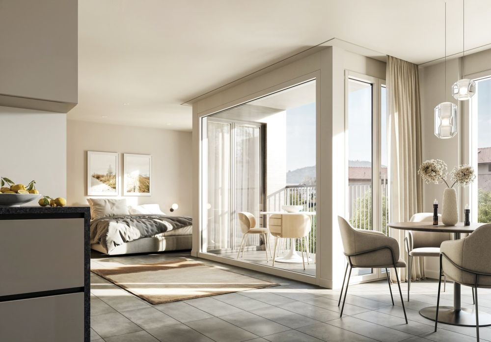 SMART WOHNEN MIT KLIMAKOMFORT | ABITARE SMART CON COMFORT CLIMATICO - VISUALIZZAZIONE DI INTERNI | INNENVISUALISIERUNG