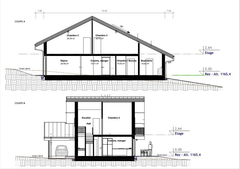 A VENDRE - Villa/Chalet sur plans - (à deux pas de la Vue des Alpes) -  Bild 8