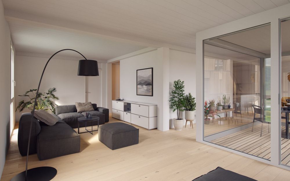 Neubau "Underi Au" Wichtrach 2.5 Zimmer Attikawohnung -  Bild 4