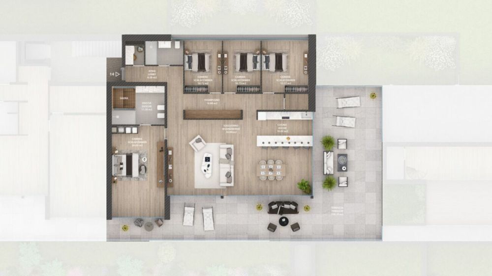 Porta al Paradiso - Locarno Monti - 5.5-Zimmer-Penthouse-Wohnung Attika (W14) -  Bild 11