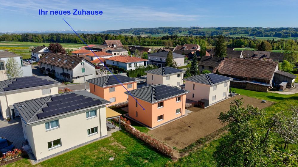 Neubau, nahezu energieautark - Freistehendes 5½-Zimmer Einfamilienhaus mit grossem Garten -  Bild 4