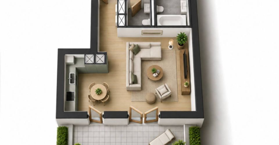 Nouvelle promotion : Appartement de 3.5 pièces avec terrasse et jardin - Appartement 3.5 pièces - image - 9