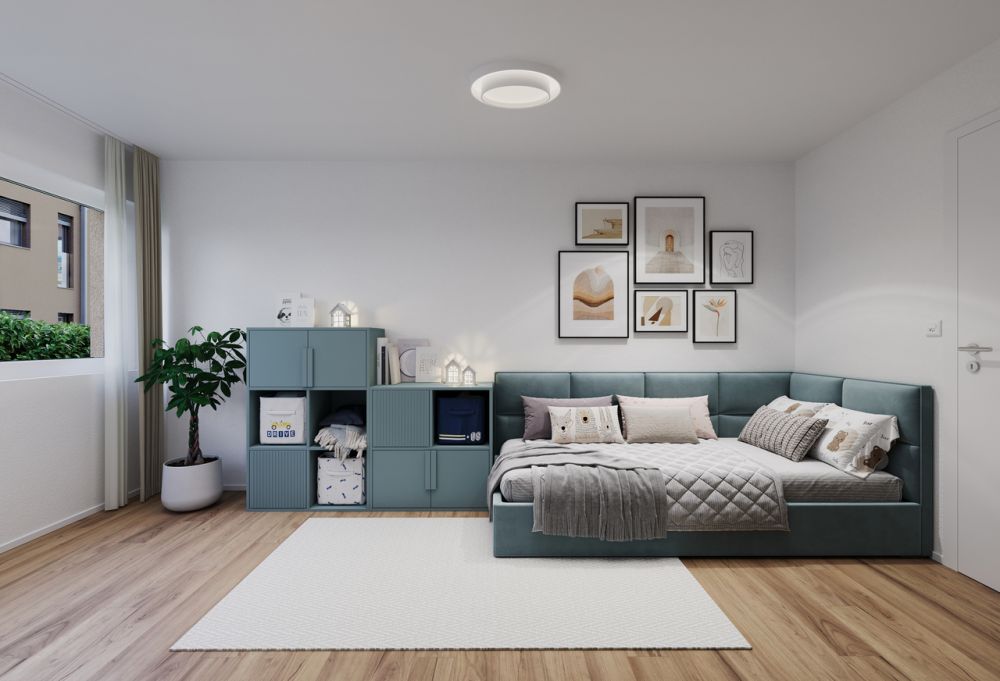 5.5 Z.- Wohnung D, im 1.OG Haus B, mit 137 m2 NWF und 25m2 Balkon - Zimmer 2