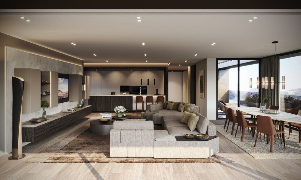 Attika-Duplex 5,5 Lokale mit Infinity-Pool – Residenz Foresta, Lugano -  Bild 2
