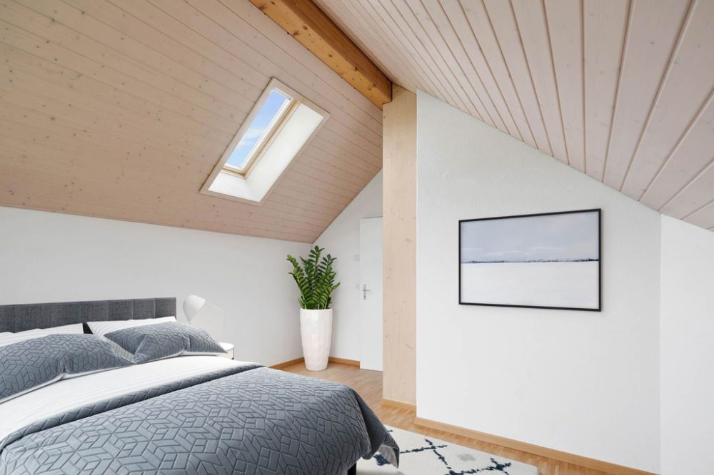 Wohnung mit herrlicher Aussicht - Erstvermietung nach Totalsanierung - Schlafzimmer