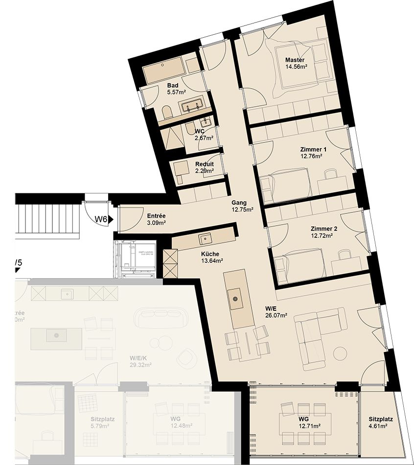 Exklusive Gartenwohnung mit hoher Energieeffizienz und unverbaubarer Aussicht.Neue Preise! - W6 -  Bild 8